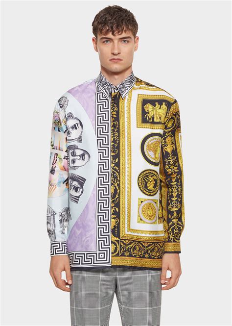 cornici balletto print polo shirt versace|Versace polo shirts.